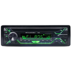 Acheter 1PC Bluetooth Autoradio Autoradio FM Aux entrée récepteur 12V  voiture MP3 lecteur multimédia un Din