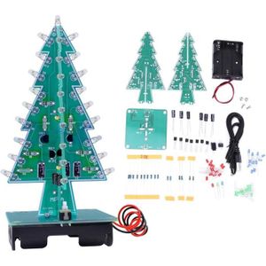 ASSEMBLAGE CONSTRUCTION Kit de circuit électronique pour sapin de Noël, dé