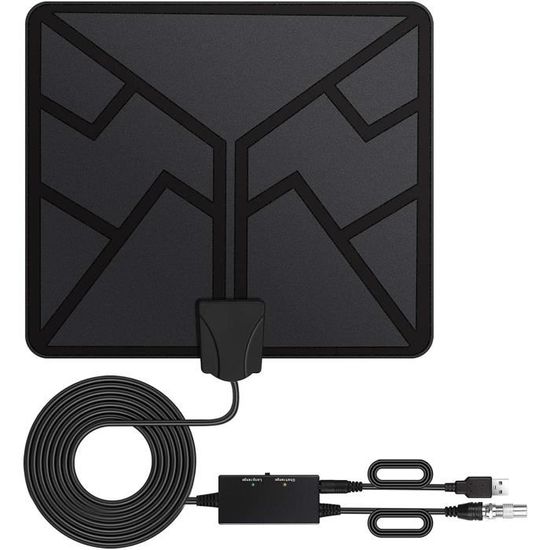 Chaînes Gratuites TNT Antenne TV Intérieur PEOGHMO - Portée 620km Avec Amplificateur - 4K HD Et Câble Coax 10m Amplificateur Signal 4K HDTV Chaînes Gratuites TNT Antenne TV Intérieur PEOGHMO - Portée 620km Avec Amplificateur - 4K HD Et Câble Coax 10m Amplificateur Signal 4K HDTV