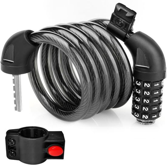 Serrure à Câble Rétractable Pour Armes - Noir - Liberty Safe