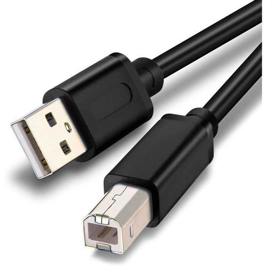 Câble USB Pour Imprimante HP Officejet Pro 8710 - Neuf Sous Emballage - Bleu - Garantie 1 An