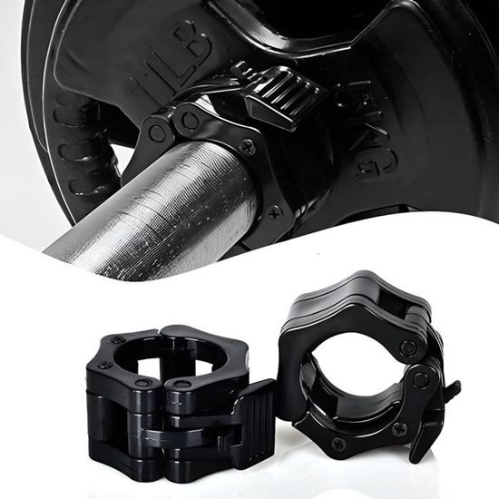 Barre Clamps – Colliers De Serrage Rapide Antidérapants Pour Haltères 2 Pouces / 50 Mm – 3 Couleurs – Fitness Et Musculation