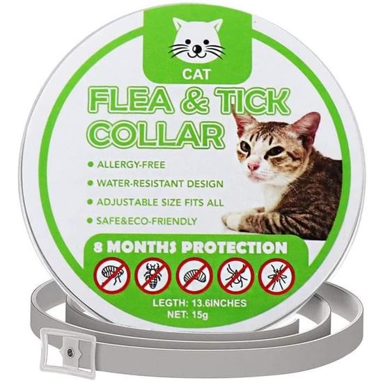 Collier Anti Fugue Prozada Collier Antipuces Collier Antiparasitaire Collier Pour Tous Les Types De Chats Naturel Huile Essentie140 Cdiscount