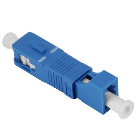 Adaptateur Fibre SC Mâle Vers LC Femelle – 2 Pièces, Monomode 9/125, Faible Perte – Pour Réseaux Telecom