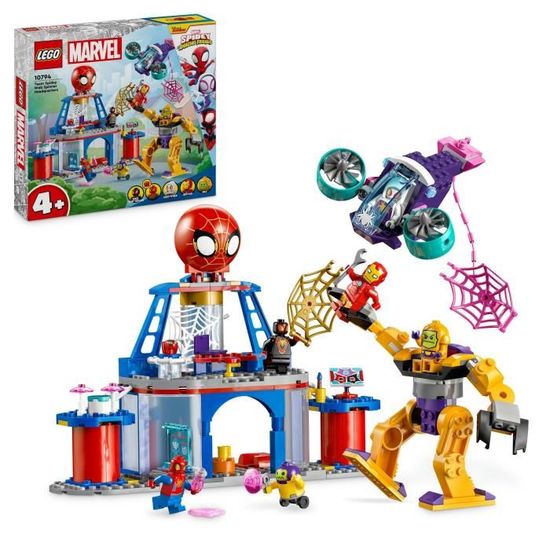 LEGO Marvel Spidey et Ses Amis Extraordinaires 10794 Le QG des Lanceurs de Toile de l’Équipe Spidey