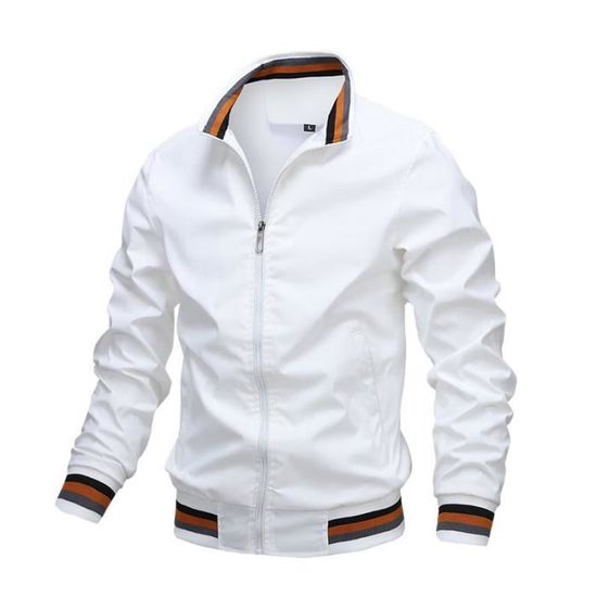 Veste Mi-Saison Homme Printemps/Automne – Col à Carreaux Élégant & Décontracté – Coupe Confortable Manches Longues