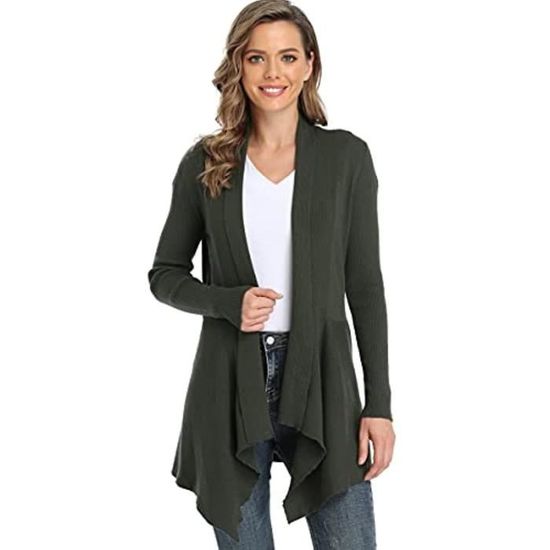 Cardigan Kim Rogers Ouvert Devant – Taille PXL, Bleu, Manches 3/4, Neuf Sans étiquettes