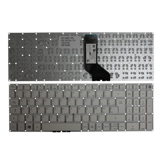Clavier AZERTY Français D'Origine Pour Acer Aspire E5-772 / E5-773 - Blanc Neuf