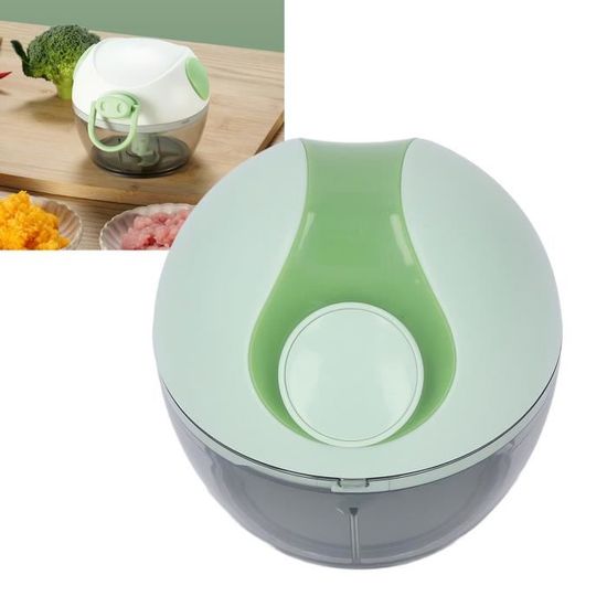 Hachoir Manuel Mini Garlic Chopper 200ML - Multifonction Pour Ail, Oignon, Légumes Et Noix