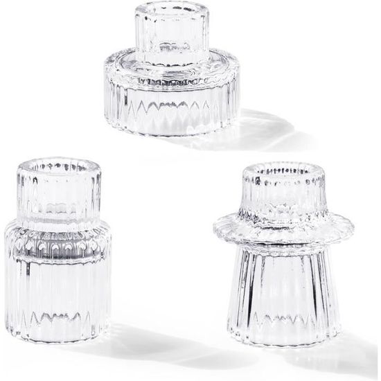 Bougeoir photophore en verre bullé de Biot, années 70