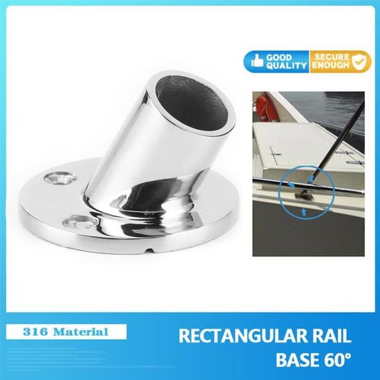 4 Pièces Raccord 90 Degrés Main Courante Bateau 25mm - Connecteur Coude Acier Inox 316 Yacht