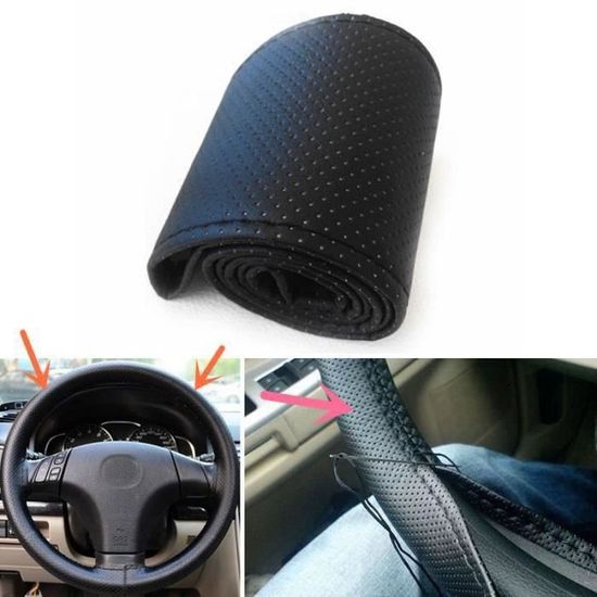 LAMPA Couvre Volant Extensible Camion Ultra Mince Noir 46-48cm
