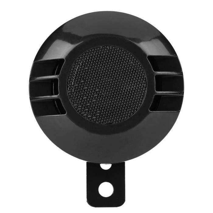Klaxon d'escargot électrique puissant 110db 430HZ, haut-parleur universel pour 12V moto voiture noir étanche et résistan -DRFT078