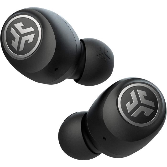JLab Audio Go Air Écouteurs Bluetooth True Wireless, Oreillettes Sans Fil et Boîtier de Charge USB avec Double Connexion et Son Pers