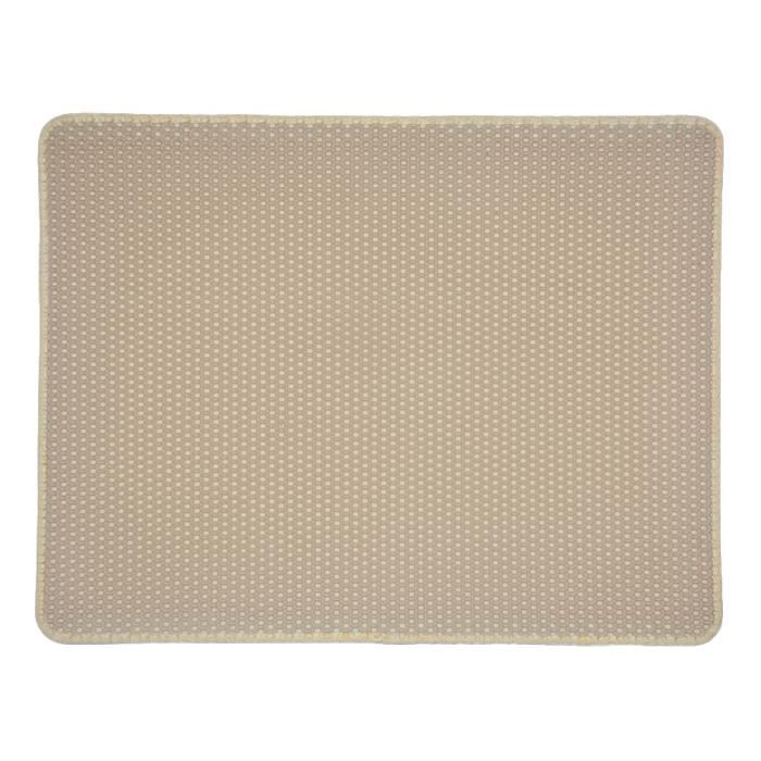 Tapis De Proprete pour Chat Double Couche En Nid D'Abeille Design Tapis EVA Non Toxique,Beige,30x30cm
