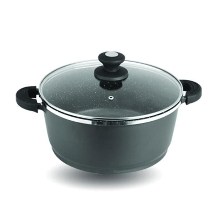 MARMITE 28 CM EN REVÊTEMENT ANTI-ADHÉSIF GREBLON C2+ - INDUCTION