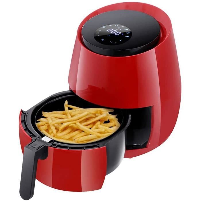 FRITEUSE RXrenxia 1400W 52L Digital Air Fryer LED Eacutecran Tactile Tempeacuterature Tempeacuterature Controcircle de la tempeac929