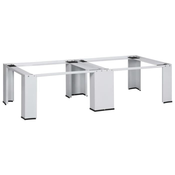 INGSHOP© Socle double pour lave-linge et sèche-linge Blanc
