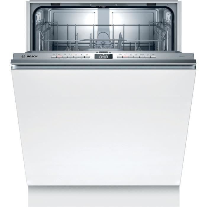 Lave-vaisselle tout intégrable BOSCH SMV4HTX28E SER4 - 12 couverts - Induction - L60 cm - Home Connect - 46 dB