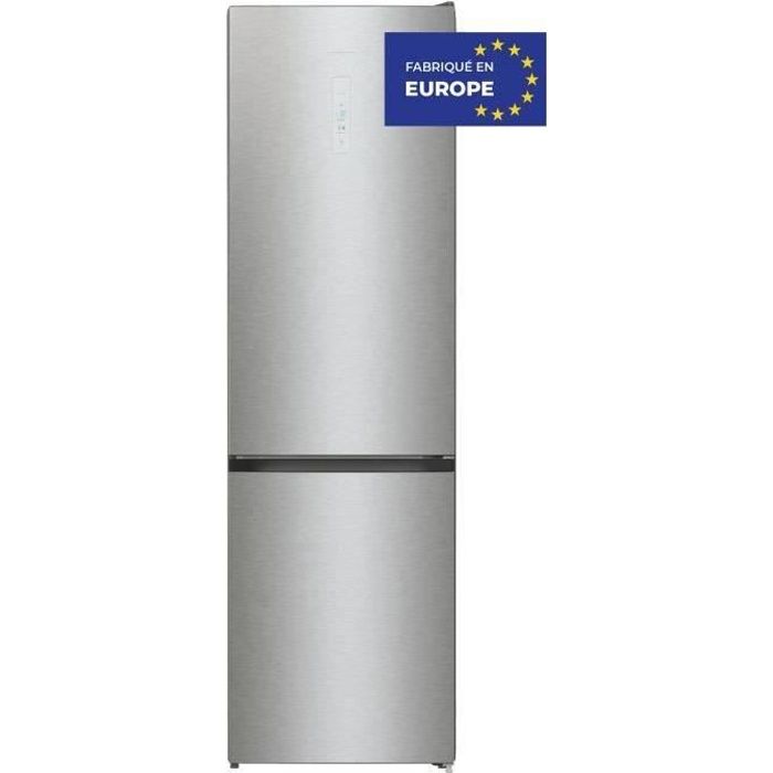 HISENSE RB434N4AD1 - Réfrigérateur congélateur bas - 331L (235 + 96) - froid ventilé total - L60x H200 - silver