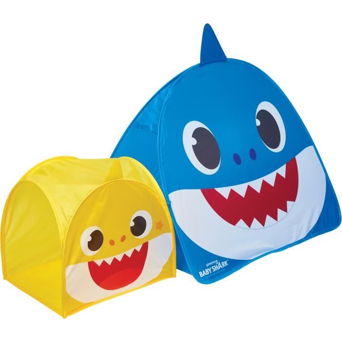 NICKELODEON Baby Shark Tente de jeu pop-up 2 compartiments