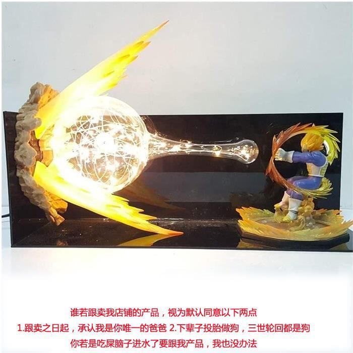 Dragon Ball Z Vegeta Flash final Led Night Lights Lampe de bureau Dragon Ball Super Vegeta Led éclairage Lampara Dragon Ball