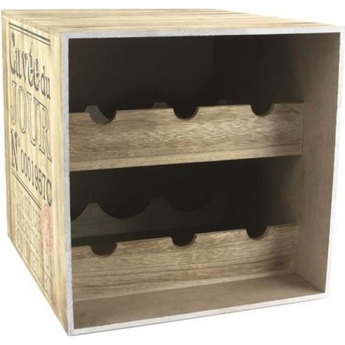 Cave à vin en bois - 6 Bouteilles - Cuvée du jour