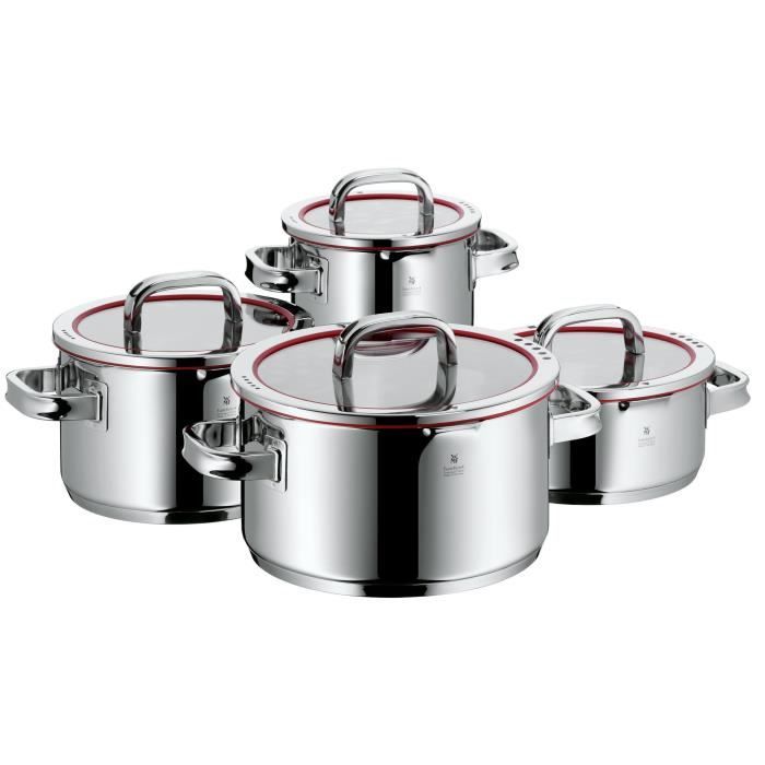 WMF 07 6004 6380 Set Cuisson 4 Pièces Function 4: 1 Faitout Bas 20 cm + 3 Faitouts Hauts 16-20-24 cm