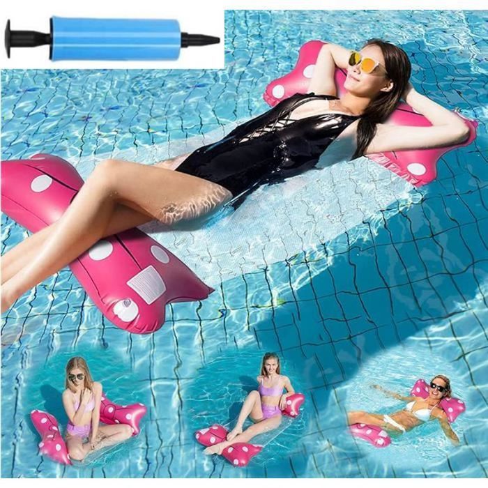 Matelas De Piscine MoKo – 215x148 Cm, Porte-gobelets Et Bac à Glaçons, Appui-tête, PVC, 159 Kg, Pour Plage Et Piscine