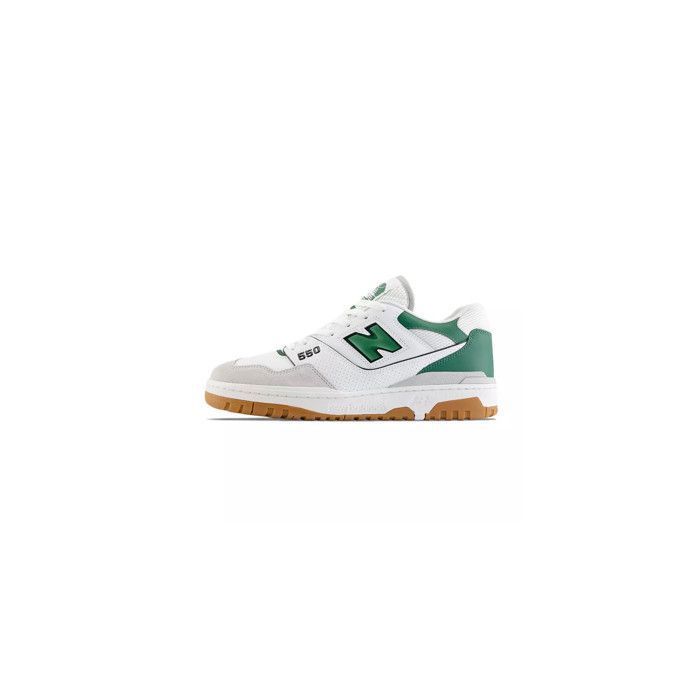 New Balance Basket - New Balance - BB550 - Cuir - Blanc et Vert - Confort et Adhérence