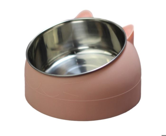 Comparer les prix de Gamelles pour chat inclinées à 15 °, gamelle orthopédique pour chat, anti-vomissements, anti-déversement, surélevée, rose