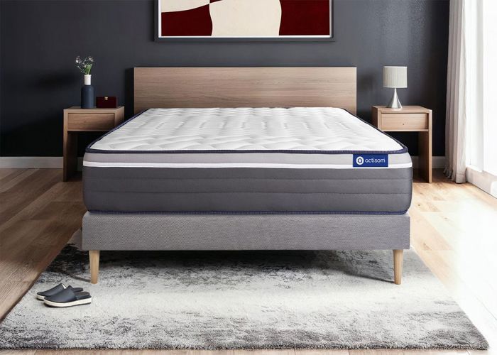 Ensemble Matelas Sommier 160x190 cm - ACTISOM - Actilatex Plus - Très ferme - 2 places - Latex Ensemble Matelas Sommier 160x190 cm - ACTISOM - Actilatex Plus - Très ferme - 2 places - Latex