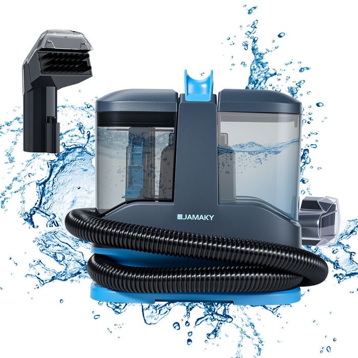 Nettoyeur Tapis Et Canapé Multifonction 450W Avec Réservoir D’Eau 1L Aspirateur Injecteur-Extracteur Pour Tissus Matelas Rideaux
