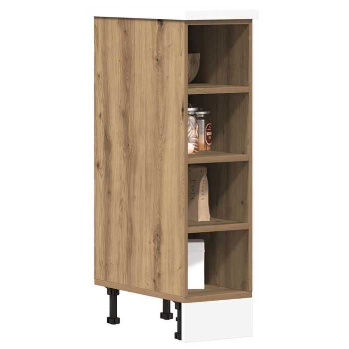 Meuble bas de cuisine - vidaXL - Riga - Chêne artisanal - 20x445x815 cm - Bois dingénierie - Capacité totale 80 kg