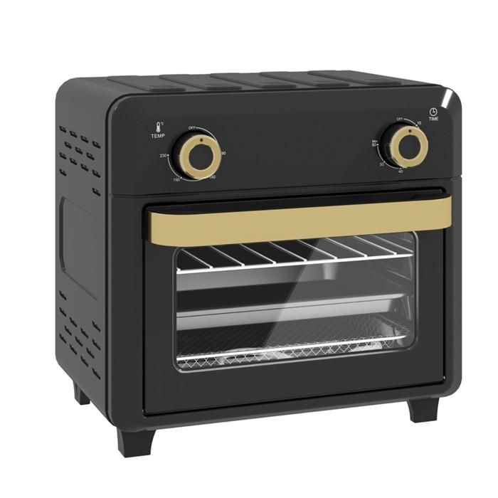 Mini Four Électrique - IDEKO - 10L - Écran Tactile - Température 80-230°C - Noir - Ideko