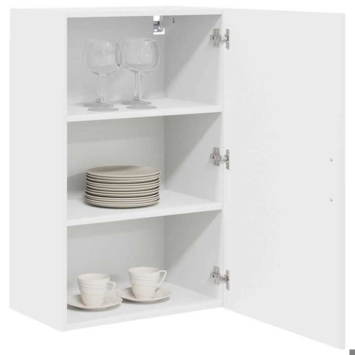Sarazyj®Armoire de Salle à manger/sideboard - Blanc Cabinet de cuisine - avec stockage - Grand espace - Kalmar Blanc 50 x 31 x 80 cm