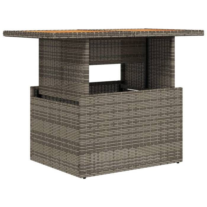 STAR SALE® Table de jardin( 1 pc ) - Table cuisine - gris 100x55x73 cm résine tressée et bois acacia T339 STAR SALE® Table de jardin( 1 pc ) - Table cuisine - gris 100x55x73 cm résine tressée et bois acacia T339