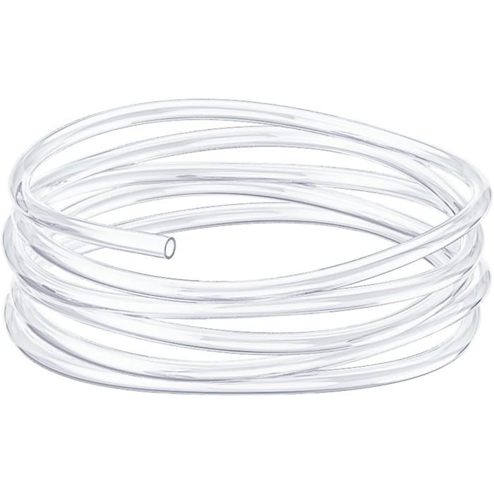 Tuyau Aérien pour Aquarium 2 m - Standard 4/6 mm pour Pompe à Air - Flexible PVC Pur pour Jardin Terrarium Étang