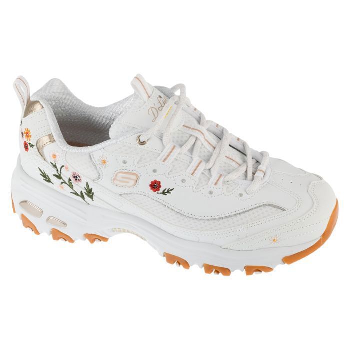 Skechers Baskets Femme - Blanc - Skechers D Lites