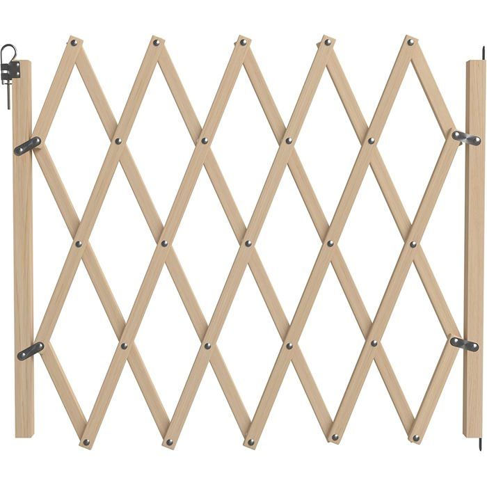 Barrière pour Animaux réf.742000 avec système StopFix - Bois 100% FSC - Extensible de 60 à 1 10 m
