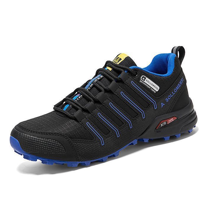 Chaussures Basses de Randonnée Homme Chaussures de Trekking Respirantes Antidérapantes Pour Marche en Plein Air - Bleu