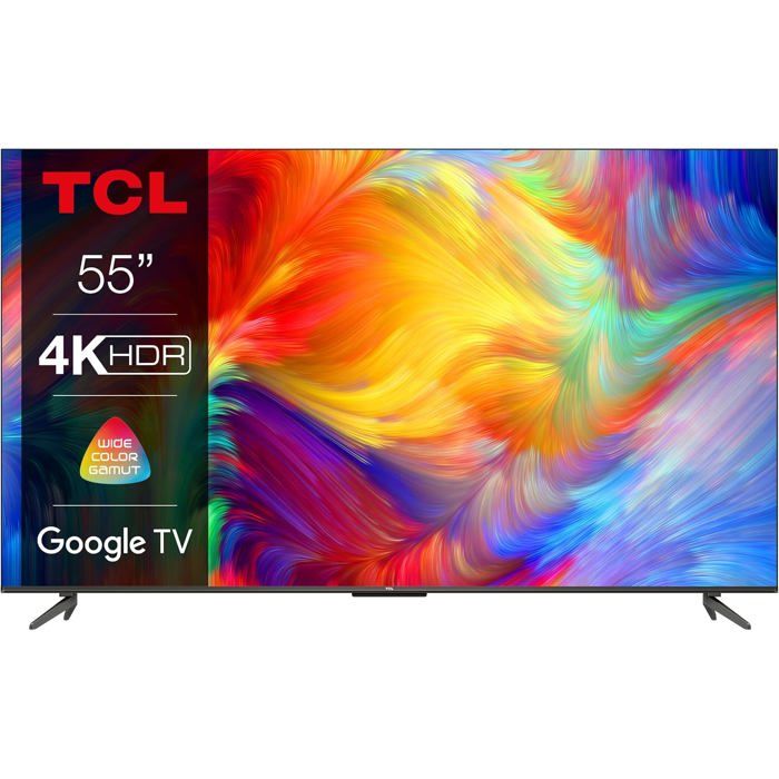 55P739 Smart TV 55 Pouces 4K HDR Ultra HD Google TV Sans Cadre Dolby Vision Atmos Commande Vocale Google Assistant Alexa