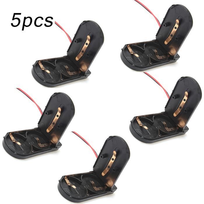 Lot De 8 Porte-Piles Bouton CR2032 Avec Interrupteur - Support Pour Projets Électroniques, Connecteurs à Souder