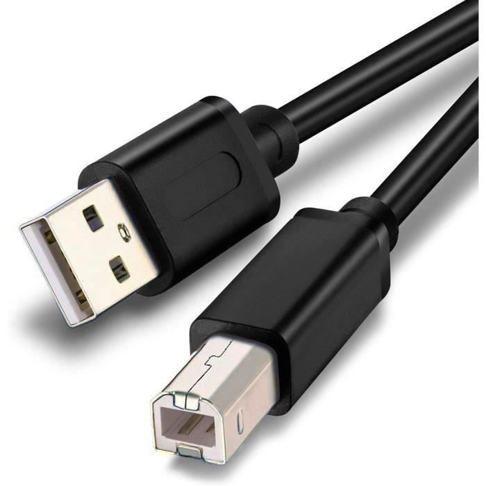 Ineck - INECK® Câble Imprimante USB 2.0 A Mâle vers USB B Mâle