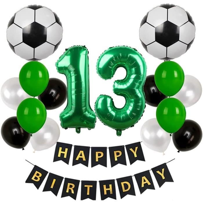 Decoration De 13e Anniversaire Ballon De Football 13e Anniversaire Vert Decoration D Anniversaire Pour Garcons 13 Ans 13 Cdiscount Maison Decoration De 13e Anniversaire Ballon De Football 13e Anniversaire Vert Decoration D Anniversaire Pour Garcons 13 Ans 13 Cdiscount Maison
