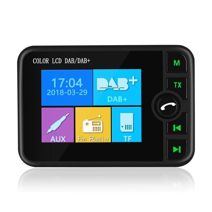 Récepteur radio numérique DAB DAB + pour voiture à écran couleur DAB
