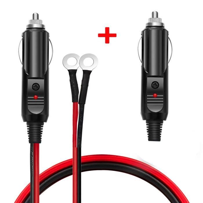 Allume-cigare de distribution connecteur sur prise 12v avec câble