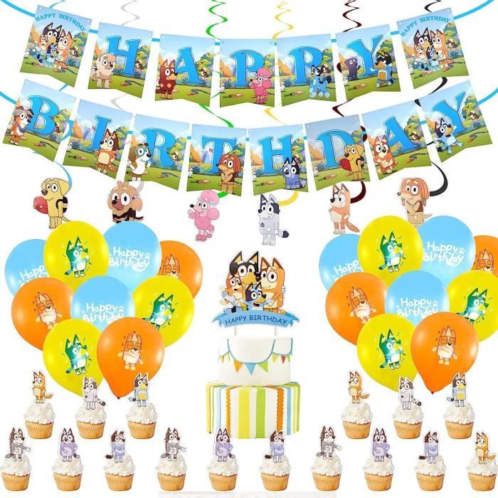 Décoration De Fête D'Anniversaire50 Pcs Ballons De Bluey Anniversaire  Décoration Kit Theme Party Supplies Comprend Une Banniè[u8322] - Cdiscount  Sport