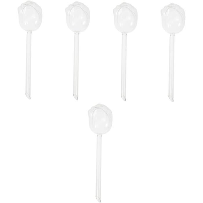 Globes D'arrosage Automatique En Verre Forme Tulipe - 24cm, Pour Plantes D'intérieur Et De Bureau