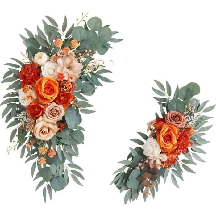 Arc Floral Décoratif En Fleurs Artificielles De Soie - Pour Mariage Ou événement - Neuf